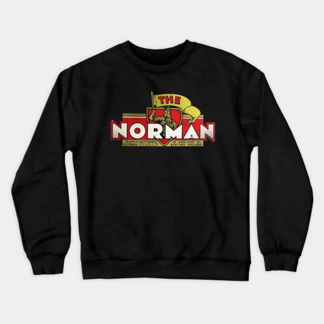 Norman Cycles Crewneck Sweatshirt by MindsparkCreative